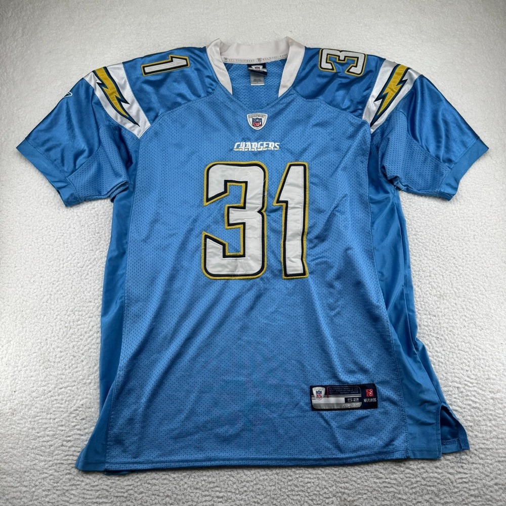 VTG Reebok San Diego Chargers Antonio Cromartie Jersey Mens 52 Powder Blue Sewn